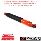 OUTBACK ARMOUR SUSP KIT REAR ADJ BYPASS EXPD HD FITS TOYOTA FJ CRUISER 15S 9/10+